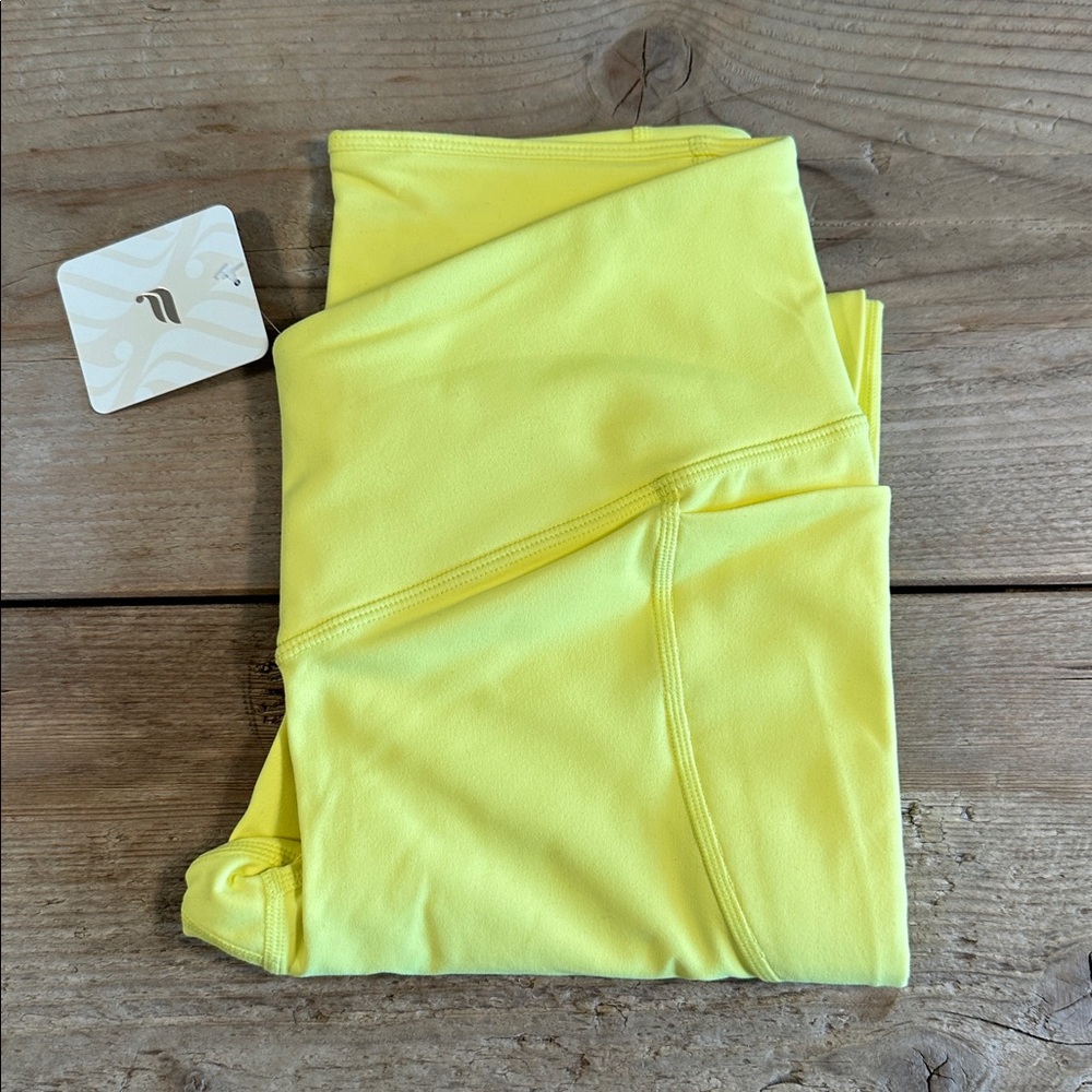 NWT- Fabletics PureLuxe High-Waisted Crossover 7/8 Leggings -SUNNY DAY (24”) New - Picture 8 of 12